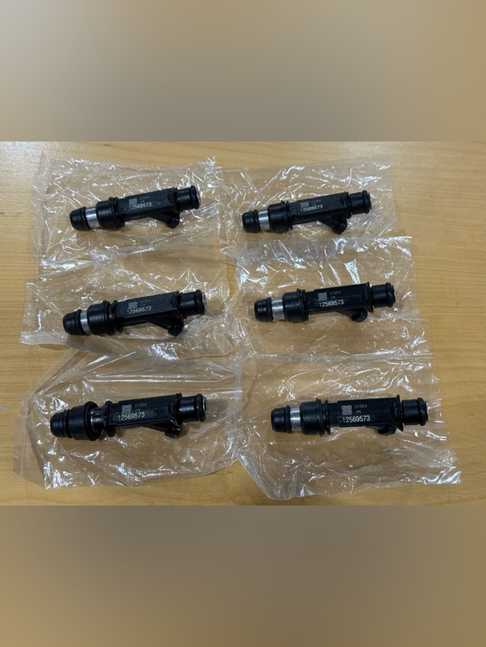 (6) Pcs Multi-Port Fuel Injector Assembly Used In General Motors Vehicles New.